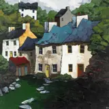 Summer Colours, Cilgerran by Peter Morgan, oil on canvas, sold Jul 2026