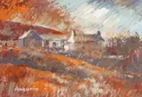 Fferm ar yr Epynt by Aneurin Jones, mixed media, sold Jul 2026