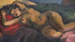 Untitled by George Chapman, oil on board, offered Jul 2026