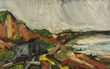 Barton towards Milford by Peter Prendergast, oil on canvas, sold Jul 2026