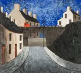 Street Scene, Wales by Jack Jones, oil on panel, sold Jul 2026