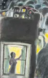 Viewing the Landscape by Ernest Zobole, oil on canvas, sold Jul 2026