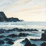 Traeth Llyfn by Gwyn Roberts, oil on canvas, sold Jul 2026