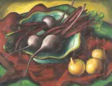 Untitled by Alfred Janes, oil on board, sold Jul 2026