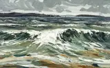 Untitled by Edwin Forrest, oil on board, sold Jul 2026