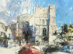 Untitled by David Tress, 2006, mixed media, sold Jul 2026