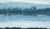 Entitled verso 'The Castle and the by Wilf Roberts, 2008, oil on canvas, sold Jul 2026