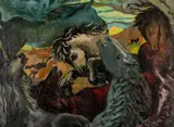 Horses by John Elwyn, oil on canvas, sold Jul 2026