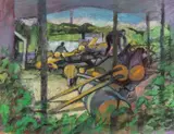 At Ceri Mill by John Elwyn, acrylic, sold Jul 2026