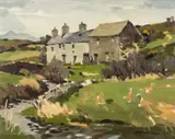 Untitled by Donald McIntyre, oil on board, sold Jul 2026
