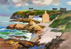 Large acrylic - entitled verso 'Scotstoun by Donald McIntyre, acrylic, sold Jul 2026