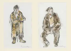 Each by William Selwyn, pencil and watercolour, sold Jul 2026