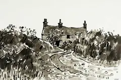Penrhyn Du by Kyffin Williams, ink, sold Jul 2026