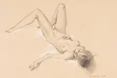 Untitled by Harry Holland, pencil on paper, sold Jul 2026