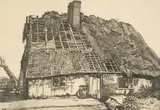 1924 etching on wove - thatched cottage by Graham Sutherland, etching, sold Jul 2026
