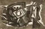 Still Life by Merlyn Evans, 1946, etching, offered Jul 2026