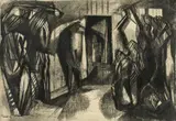 The Jail by Merlyn Evans, etching and aquatint, sold Jul 2026