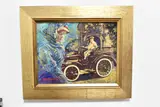 King edward vii 1907 daimler by Barry Rowe, oil on board, offered Oct 2024