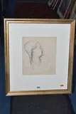 Female portrait by John Stanton Ward, mixed media on paper, sold Oct 2024