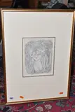 Lady chatterley by Norman Neasom, pencil on paper, sold Oct 2024