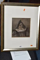Falstaff by William John Wainwright, charcoal, sold Oct 2024