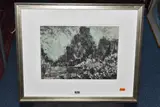 Demolition by William Ware, ink and green, sold Oct 2024