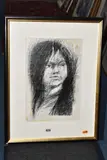 Carol dean by Anthony Colbert, ink on paper, offered Oct 2024