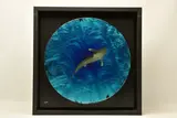The great blue by Nick O'Neil, mixed media, sold Oct 2024
