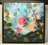 Songs of tokyo by Alexander Rhys, mixed media on canvas, sold Oct 2024