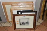 comprising two Charles Frank Tangmar etchings depicting barns by Seven Prints Etchings And Prints, etching, sold Oct 2024