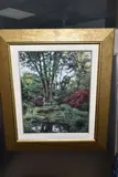 St hilaire, dans un jardin / in a garden by Lise Dagenais, pastel on paper, sold Oct 2024