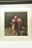 The painter with janine pecorini by Robert Lenkiewicz, print, sold Oct 2024