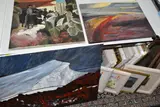 Twenty-one original works of art by Anne Garstone, mixed media, sold Oct 2024