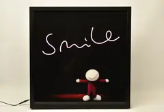 Keep smiling by Doug Hyde, mixed media, sold Oct 2024