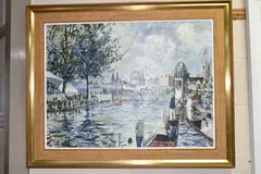 The finish, henley by Jeremy King, oil on canvas, sold Oct 2024