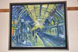 SON & STEAM, PADDINGTON No1 PLATFORM by James Lawrence Isherwood, oil on board, sold Oct 2024