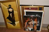the oils comprise a portrait study of three nude female figures, by Seven Oil And Charcoal Sketches, OIL AND CHARCOAL, sold Oct 2024