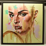 Reflections by Rich Parker, 2020, mixed media on canvas, sold Oct 2024