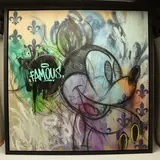 Reflections by Mr Oreke, mixed media on canvas, sold Oct 2024