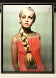 Twiggy by Nick Holdsworth, mixed media on paper, sold Oct 2024