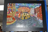 Peveril of the peak by Michael Gutteridge, 2009, mixed media on board, sold Oct 2024