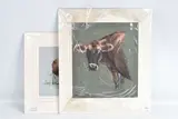 Study of two Jersey cows by Claire Verity, pastel, sold Aug 2024