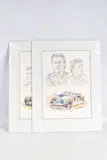 Jean alesi-benetton b196 by Simon Taylor, pencil, sold Aug 2024