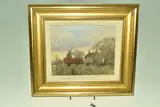 Clippesby mill, norfolk by Owen Waters, oil on canvas, offered Aug 2024
