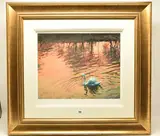 Swan in the morning by Rolf Harris, print, sold Jul 2024