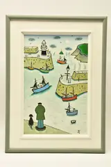 EARLY MORNING AT St IVES HARBOUR by Joan Gillchrest, oil on board, sold Jul 2024