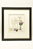 Inspired by lowry by John D. Wilson, mixed media on paper, sold Jul 2024