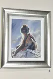 Backlit baboons - gibraltar by Rolf Harris, print on board, sold Jul 2024