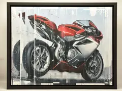 Mv augusta f4 by Kris Hardy, mixed media on canvas, sold Jul 2024