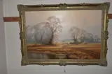 Winter fields by Christopher Osborne, oil on canvas, sold Jul 2024